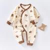 Neugeborenen Strampler aus reiner Baumwolle mit Schmetterlingsmotiv - Vier Jahreszeiten, Knochenloser Jumpsuit für Frühling & Herbst