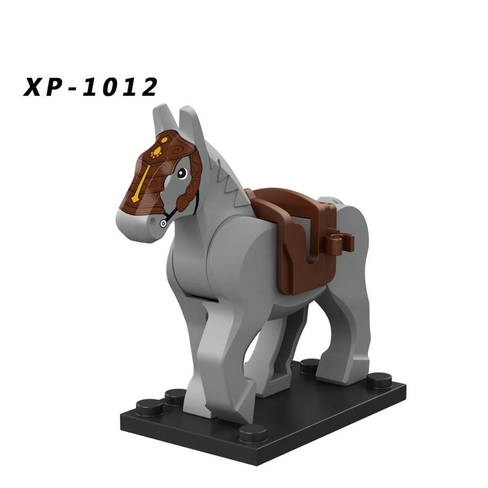 Military Building Blocks Solider Figures Mount War Horse Saddle Reins Adults Children Gifts Toys Animal Accessories Equipments