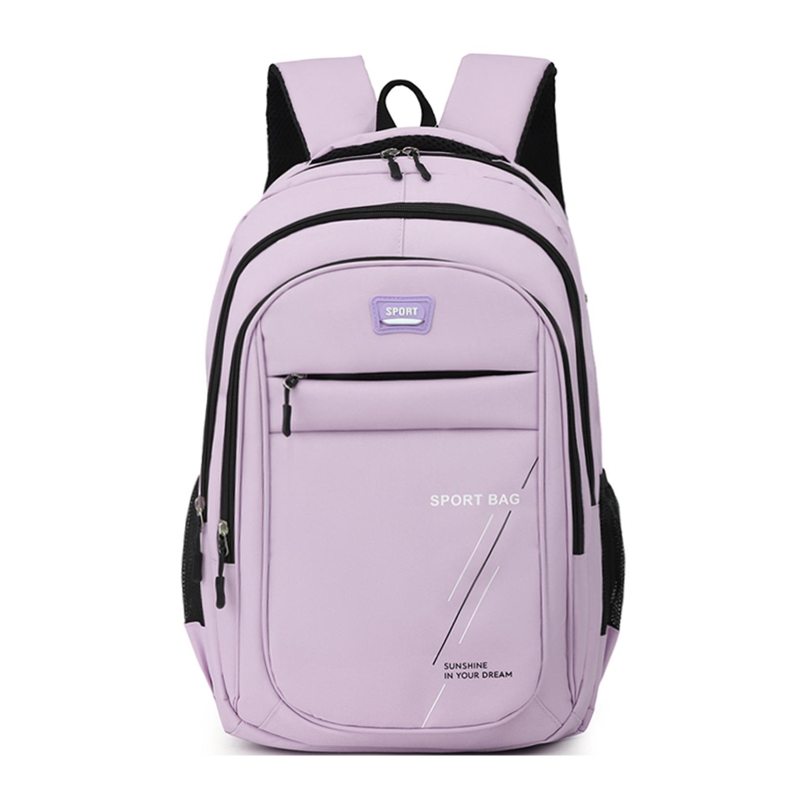 

Large Capacity Fashionable Sports Backpack Unisex Student School Bag Outdoor Travel Business Laptop Backpack фиолетовый