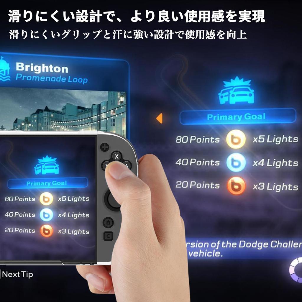 Kompatibilní pouzdro pro Switch 2, průhledný kryt z TPU, ochranný kryt Greerass, samostatný design, snadné nasazení a sundání, plná ochrana, odolnost proti poškrábání, ultra odolný