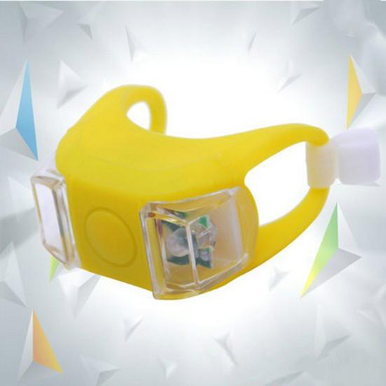 Cycling Taillight High Brightness Waterproof 2 LED Beads 3 Modes Illuminate Silicone Night