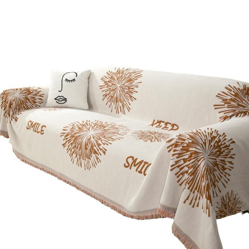 Copridivano Asciugamano Peluche Cuscino per Divano Autunno e Inverno Anti-graffio Universale All-Inclusive Copertura Tappetini Antiscivolo per Seduta