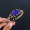 Blue Sapphire Bracelet, Handmade Gemstone Bracelet, 999 Copper Wire Wrapped Antique Jewelry, For Engagement Gift