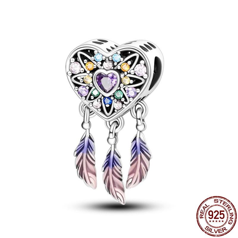 Copper Couple Lovers Sisters The Swing Pendant Charms Fit Original Bracelet Diy Bead Women Jewelry Gift