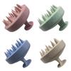 Shampoo Brush Soft Silicone Scalp Massager with Anti-Slip Base Hanging Hole Hair Growth Promotion Hair Care Tool