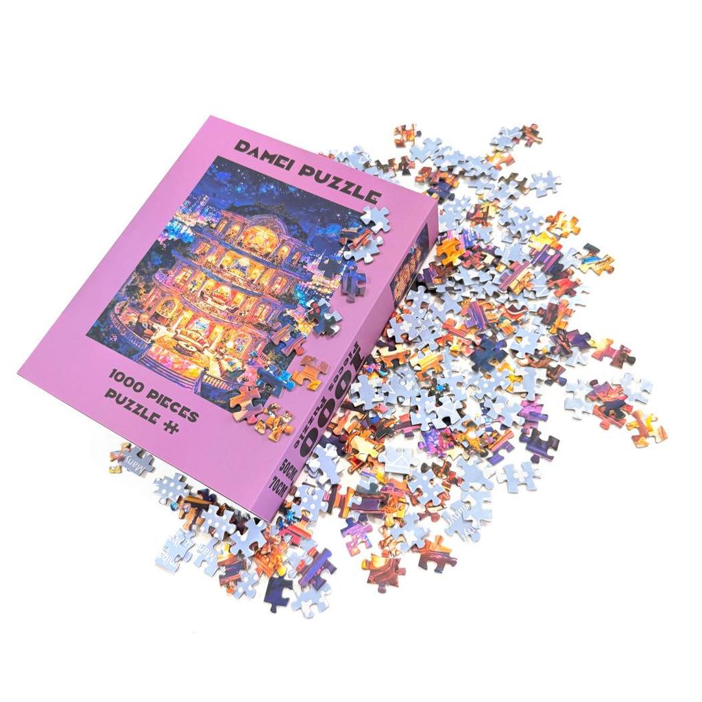High-Quality 1000-Piece Adult Velvet Puzzle: Patchwork Flower Pot with Cat Design, Cross-Border Customizable.