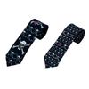Halloween Skull Spiders Necktie For Costume Parties Family Festival Gathering Matching Outfit Neck Tie for Cosplay Event