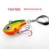 Cyclone 3 Metal VIB Bass & Mandarin Fish Lure with Spinning Slider, Long Cast, Enhanced Blood Bar & Treble Hook.