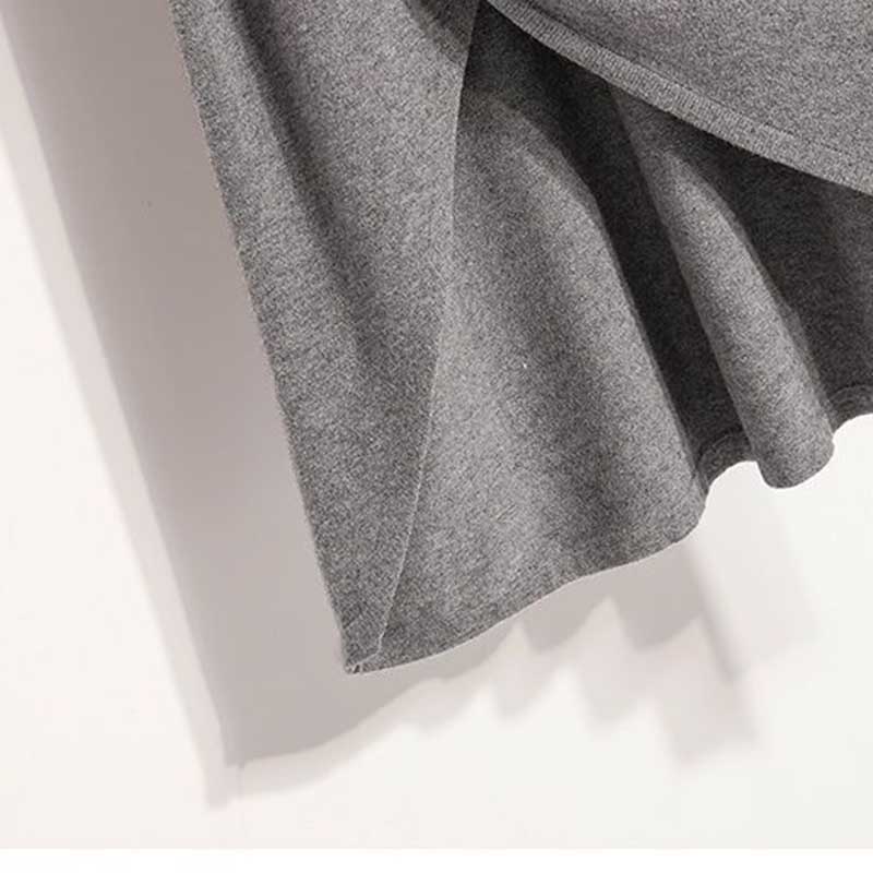Skirt for Women Casual Versatile Elastic High Waist Long Loose Trousers Stretchy Slim Skirt