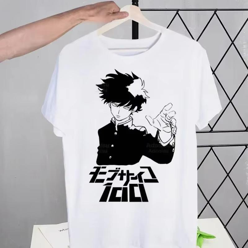 

Mob Psycho 100 Shigeo Kageyama T Shirt women Retro Washed Tops Tees Harajuku One Anime Manga Tshirt Streetwear Hip Hop T-shirts 4XL