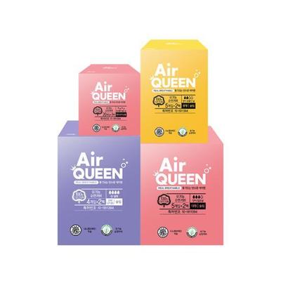 Pasirinkite 1 iš 6 tipų Air Queen Breath ekologiškų higieninių paketų