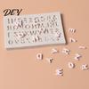 Nonstick Baking Molds for Desserts Alphabet Number Silicone Mold Cake Decorating, Mini Letters 0-9 Fondant Tool, Bakeware Jelly Flexible Non-stick