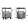 Multi-Layer Storage Racks Laundry Baskets Removable Trolley Storage Of Snacks And Sundries Organizing Iron Office File Racks