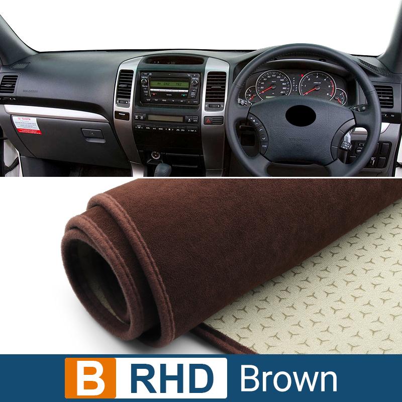 Car For Toyota Land Cruiser Prado 120 J120 2003-2006 2007 2008 2009 Dashboard Cover Avoid Light Pad Anti-UV Carpets Non-Slip Mat