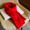 Year of the sheep old man scarf grandma mother birthday gift red in the elderly man and woman gift box for elders in winter