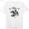 Black Crow Fcawf F Caw Funny Gothic Dance Meme T Shirt Vintage Designer Clothes Graphic Versatile Homme Casual