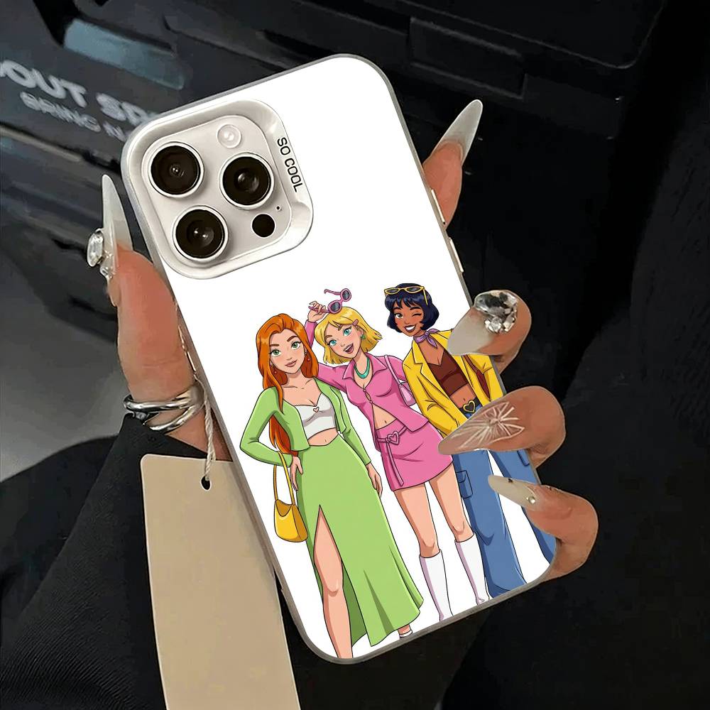 

Классическая анимация T-Totally- Spies Чехол для телефона Для IPhone 17 Air 16 15 14 13 12 11 Pro Max Белый Серебристый Жесткий Чехол iPhone14Plus