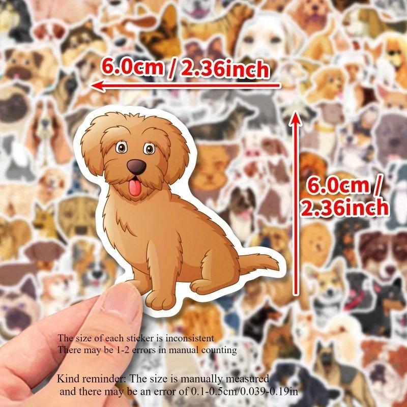 100pcs/50pcs Cute Dog Stickers Adorable Puppy Decals for Laptops Water Bottles and DIY Crafts Perfect for Pet Lover and Children