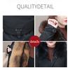 Winter Women's Parka Faux Mink Inner Detachable Short Faux Fur Coat Thick Warm Hooded Parka