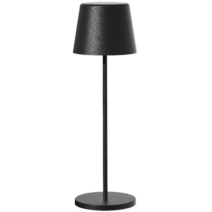 Lampe de table sans fil - LUMISKY - KELLY BLACK - Aluminium noir - LED blanc dimmable - rechargeable - H38 cm