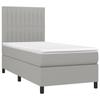 VidaXL Slat Bed Base with Mattress and LED, Upholstered Bed, Single Bed, Adult Bed for Interior Bedroom, 3134997