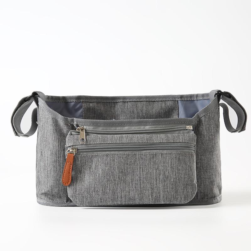 Baby Stroller Organizer Bag With Oxford Fabric Storage For Traveling And Shopping