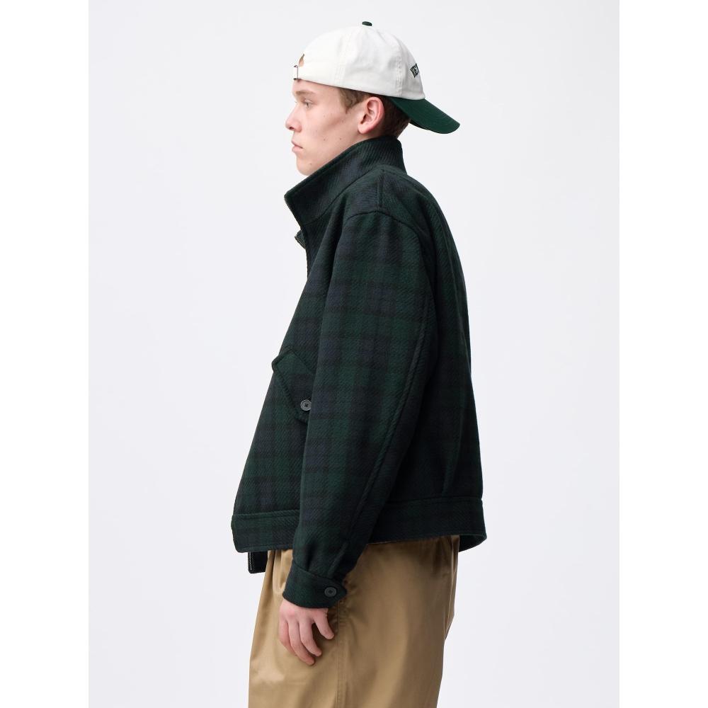Uniqlo Gu Cozy Melton Stand Zip Up Jacket