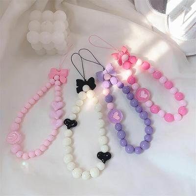 Handy Lanyard Handy Gurt Telefon Kette Anhänger Candy Telefon Fall Seil Schmuck Schlüsselanhänger für Samsung Huawei iPhone Xiaomi