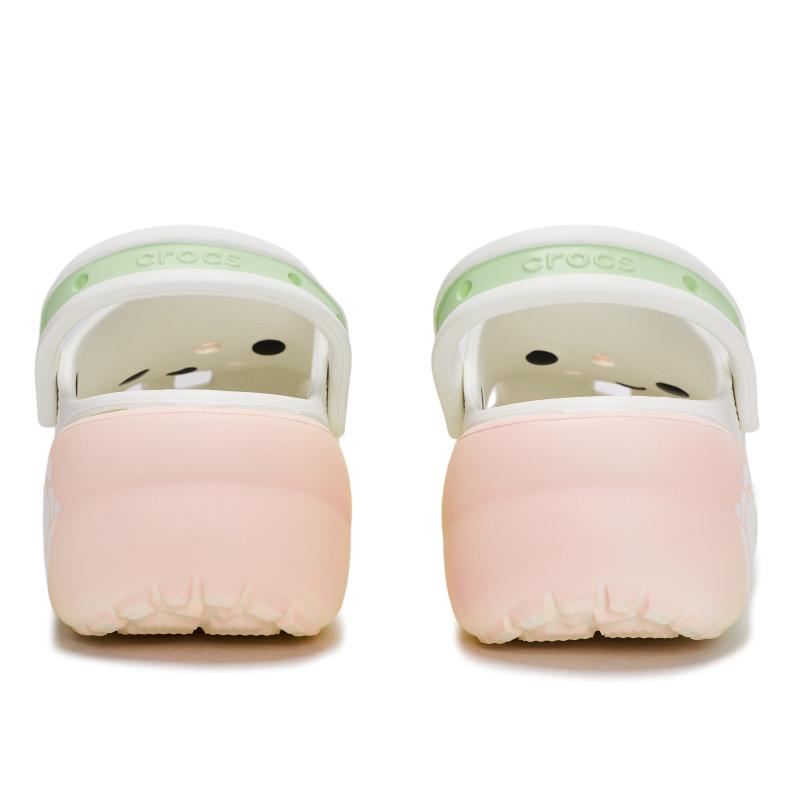 Crocs Classic Platform Clog 811 Ikumi Hanakage Special Shoe Box Tulip Detachable Accessories Clogs Women White Pink Green