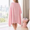 Coral Velvet Bath Towel Highly Absorbent Stylish Striped Design Thick Plush
