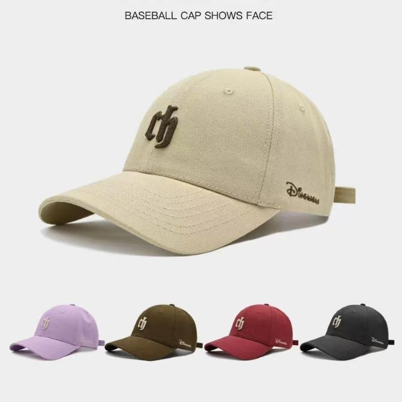 Hard top baseball cap women's enlarged and deepened head circumference peaked cap men's face small wide brim hat summer