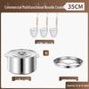 Large-Capacity Commercial Gas Noodle Cooker, Thickened Stainless Steel, Scalding Pot, Soup Barrel, Mala Tang Cooking Pot.