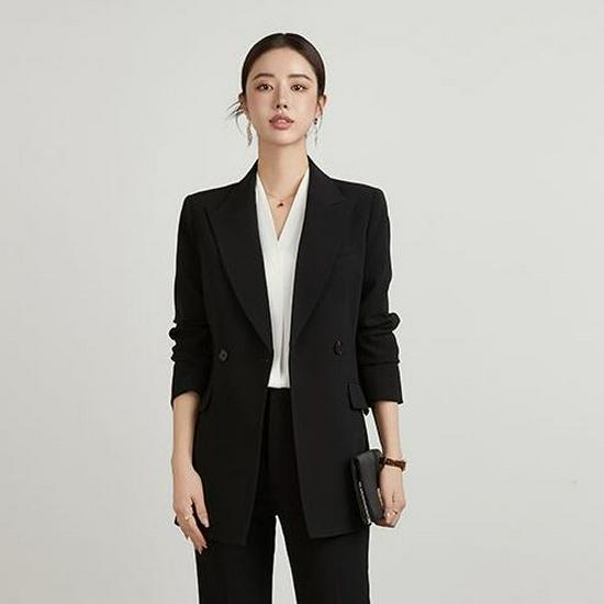 2026 Women s Black Slimming Suit Set for Civil Servant Interviews & Formal Wear 5XL