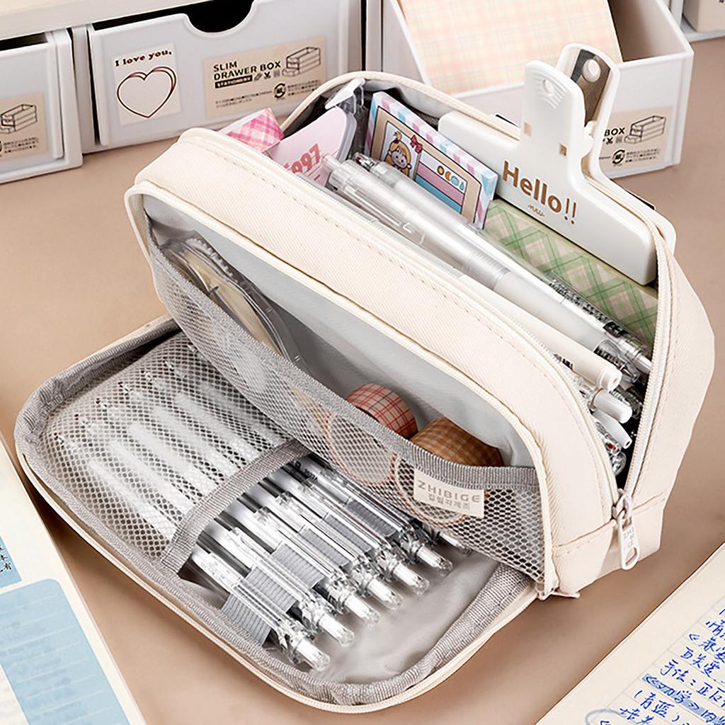 4-layer Japanese Pencil Case, Large Capacity Pencil Case, Stationery Case, Student Multi-layer Style, High Appearance Stationery Bag