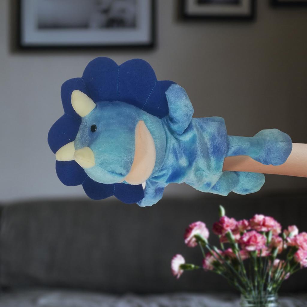 Marionnette à Main pour Dinosaure Faune avec Bouche Ouverte en Peluche Jouets à Faire Semblant Marionnette à Main pour Dinosaure Faune avec Bouche Ouverte en Peluche Jouets à Faire Semblant