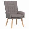 Armchair Taupe 63 X 67 X 94 Cm Fabric and Plywood