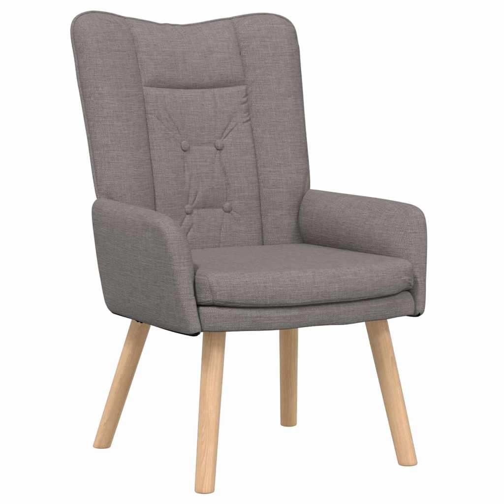 Armchair Taupe 63 X 67 X 94 Cm Fabric and Plywood