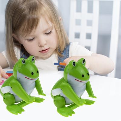 קפיצת סלטה צפרדע צעצוע צורה חיה חמודה קטן מצחיק חלק ירוק בידור