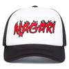 Unisex Magari Flame Embroidery Adjustable Net Baseball Hat Sun Caps Spring Summer Outdoor Sport Travel for Women Men
