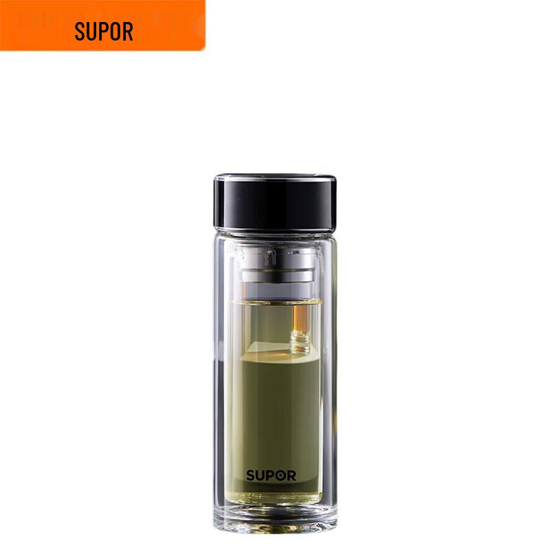 SUPOR Double-Layer High Borosilicate Tea Infuser Glass Cup