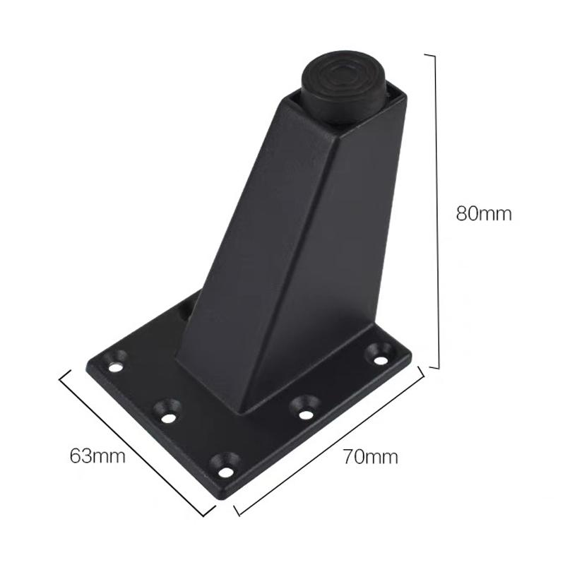 4/8Pcs Furniture Legs Pads  Aluminum Alloy Sofa Bed Feet Heavy Duty Solid Square Sloping Table Cabinet Replacement
