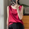 Summer 2025 Women's Round Neck Sleeveless Pullover Vest 