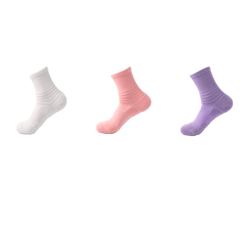Unisex Thickened Terry Mid-Calf Socks One Size - High Elastic Sports