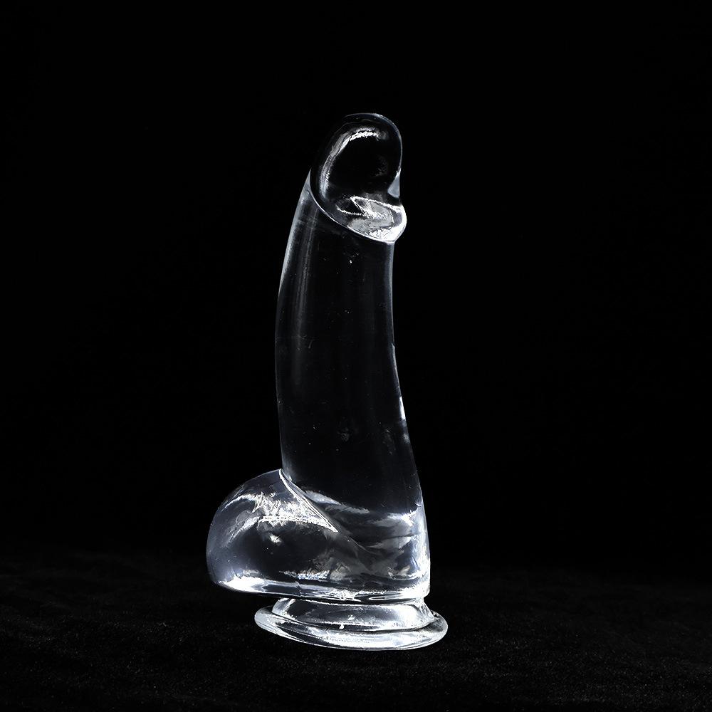 Crystal Transparent Simulation Penis Smooth and Soft Women's Masturbation Device Thick and Long Dildo Adult Sexy Sex Product
