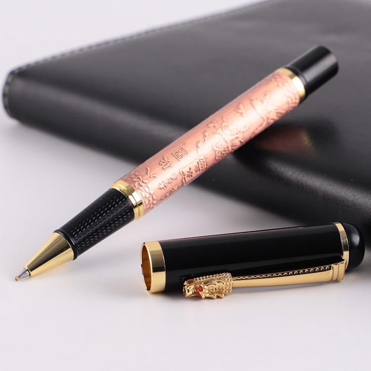 Universelle Schwarze Kugelschreiber-Mine mit Rundspitze - Metall Carbon, Neutral und Nachfüllbar