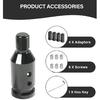 YAKEFLY Universal Gear Shift Connector, Aluminum Automatic Shifter Adapter, Non-Threaded Manual Gear M12x1.25 (Black)