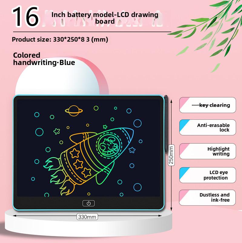 

Большая ЖК-доска для рисования: Детский планшет для граффити и письма от руки 13-16 дюймов