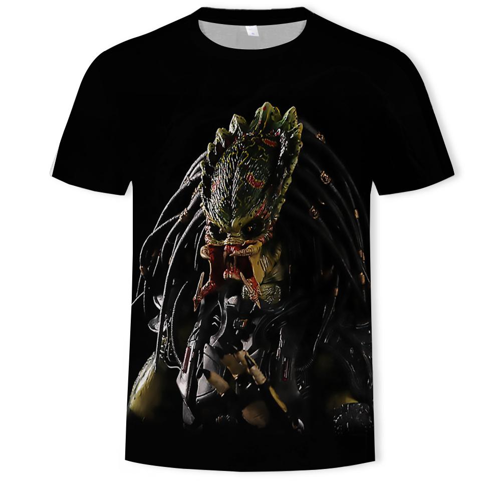 Movie The Predator 3D Printed Men's Cartoon T-shirt Men Women Harajuku Fashion Casual Oversized T-shirt Cool Tee Tops 6XL