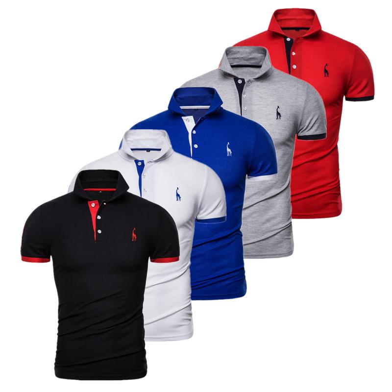 Pieces Summer Short-sleeved Men's T-shirt Fashion T-shirt POLO Shirt Men's Casual T-shirt Slim Polo Business High Quality Outdoor