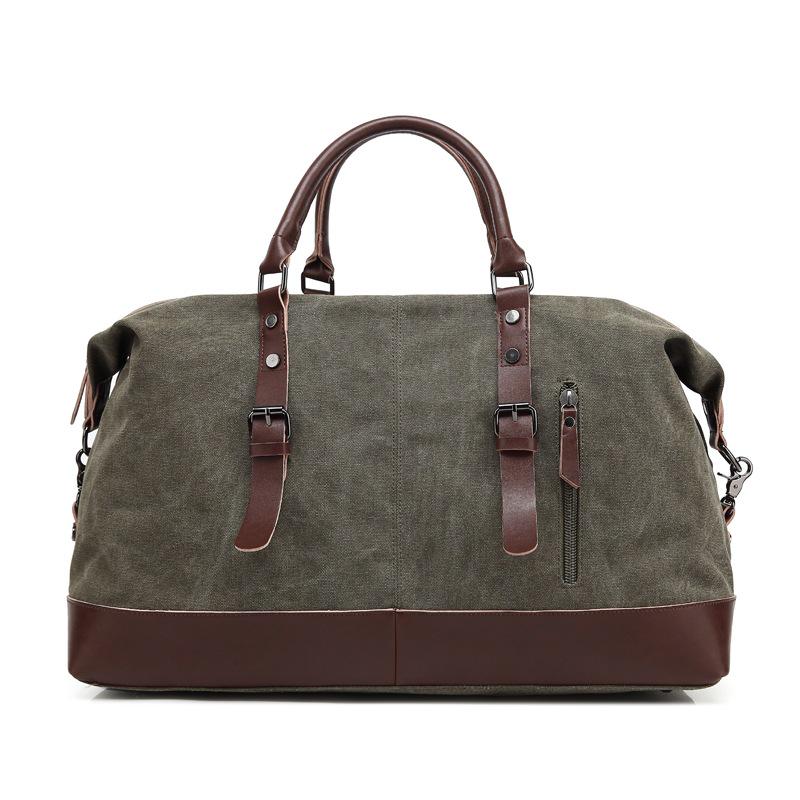 Stylowa Torba Podróżna Unisex Płócienna o Dużej Pojemności - 3 w 1: na Ramię, Crossbody i do Ręki